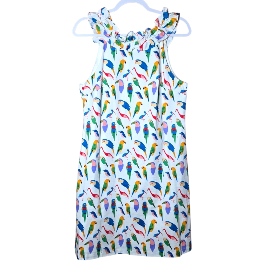 Anthropologie Larke Parrot Shift Dress Size Medium - Picture 2 of 9